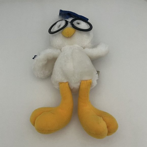 Vintage 1985 Applause Graduation Owl Plush  And Graduate Figure Cake Topper - Picture 10 of 16